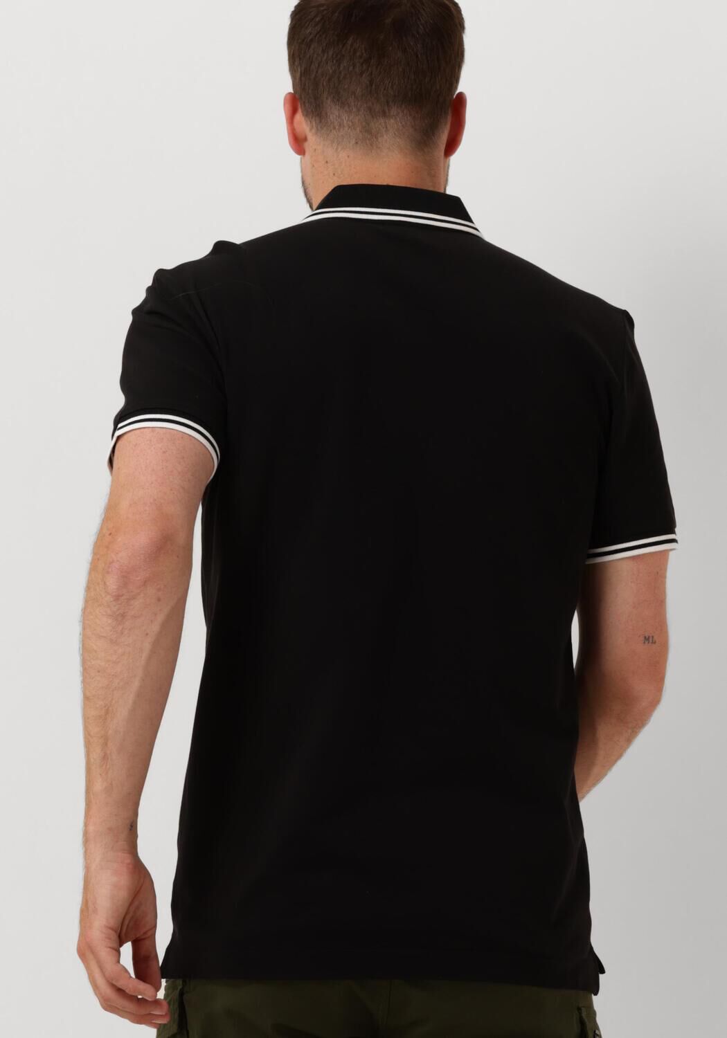 G-STAR RAW Heren Polo's & T-shirts Dunda Slim Stripe Polo S s Zwart