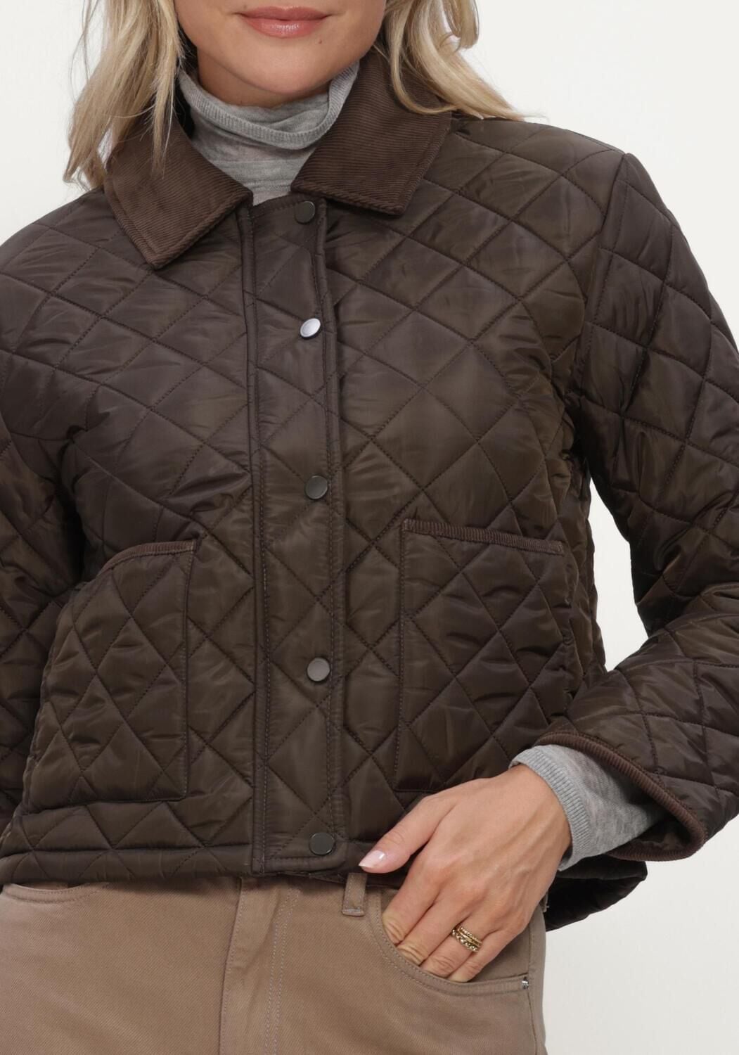 NEO NOIR Dames Jassen Kanya Quilt Jacke Bruin