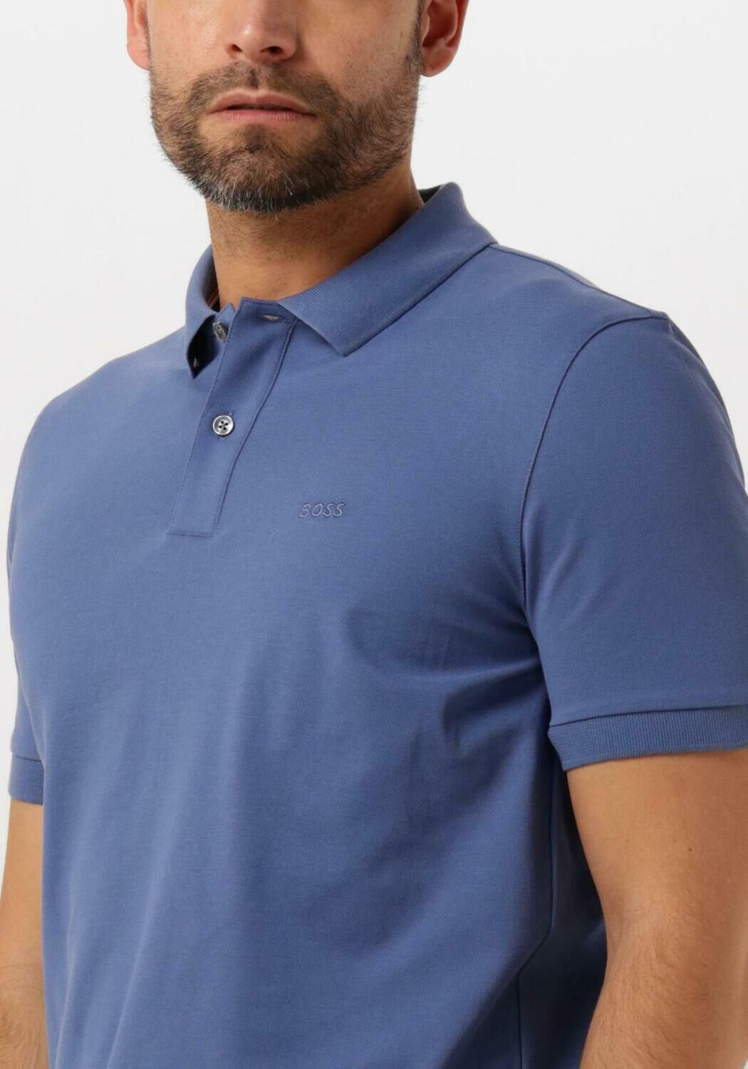 BOSS Heren Polo's & T-shirts Pallas Blauw