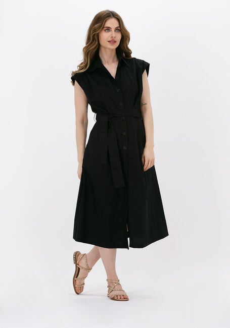 Zwarte LIU JO Midi jurk ABITO LUNGO POPELINE Zwarte LIU JO Midi jurk ABITO LUNGO POPELINE - large