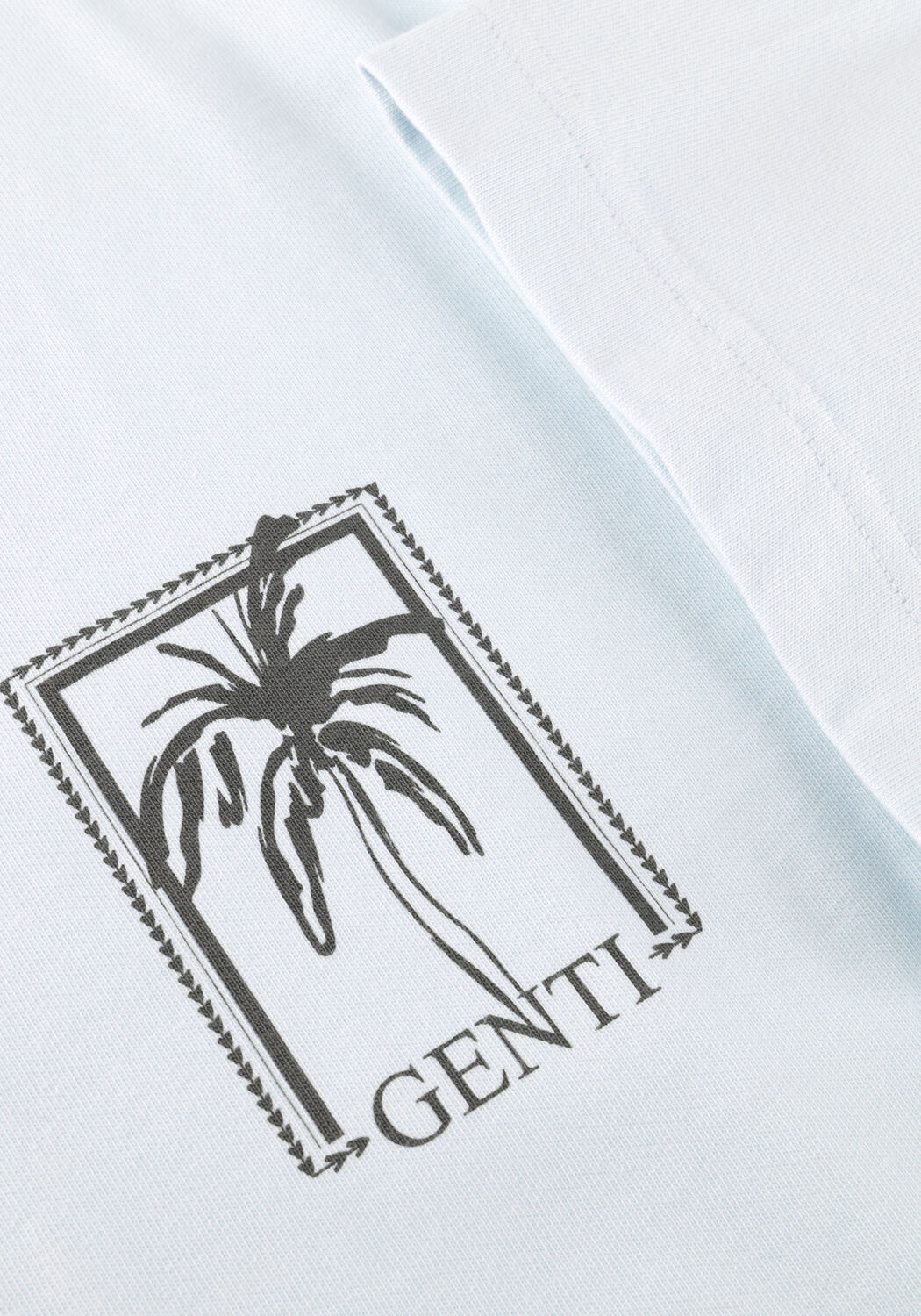 Lichtblauwe GENTI T-shirt T-SHIRT SS 1226 - large