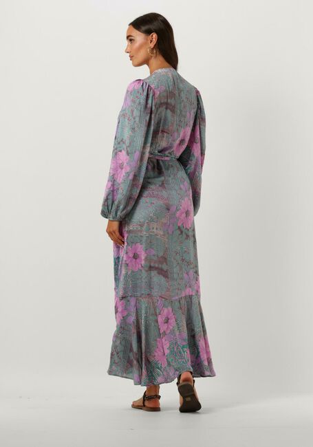 Blauwe SISSEL EDELBO Maxi jurk ZELDA WRAP DRESS - large