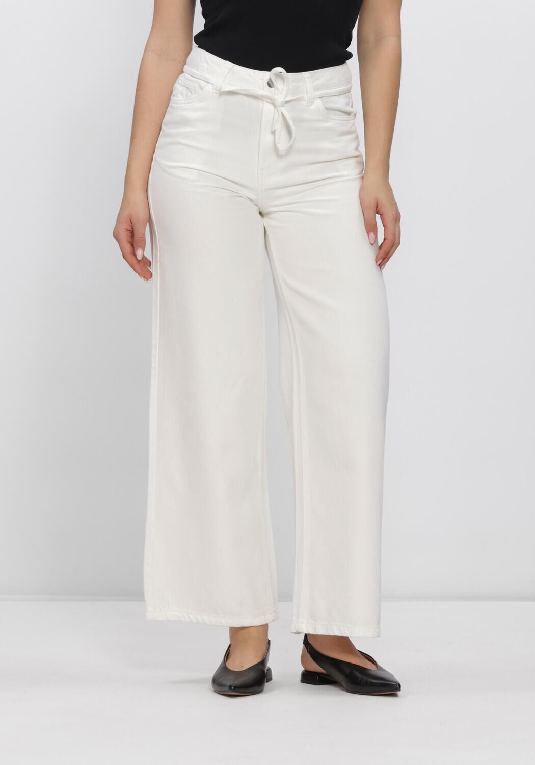 Blauwe OBJECT Wide jeans OBJROSIE MW WIDE JEANS - large