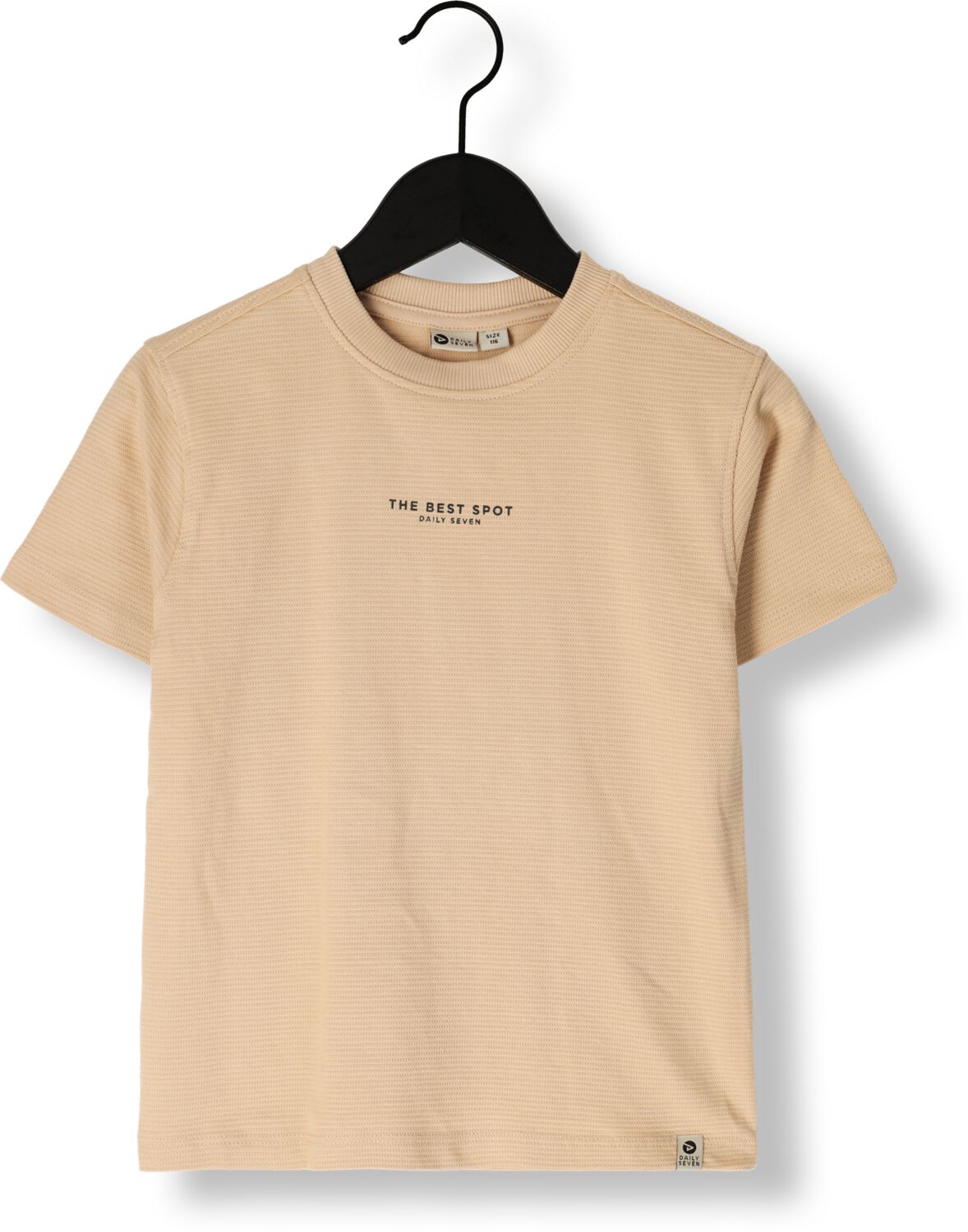 DAILY7 Jongens Polo's & T-shirts T-shirt Structure Print Beige