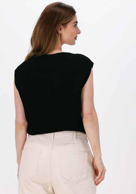 Zwarte VANILIA Top TRI CREPE SINGLET - large