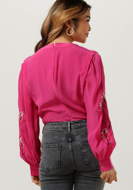 Roze SCOTCH & SODA Blouses RUCHED WAIST BLOUSE WITH EXTENDED SHOULDER - large