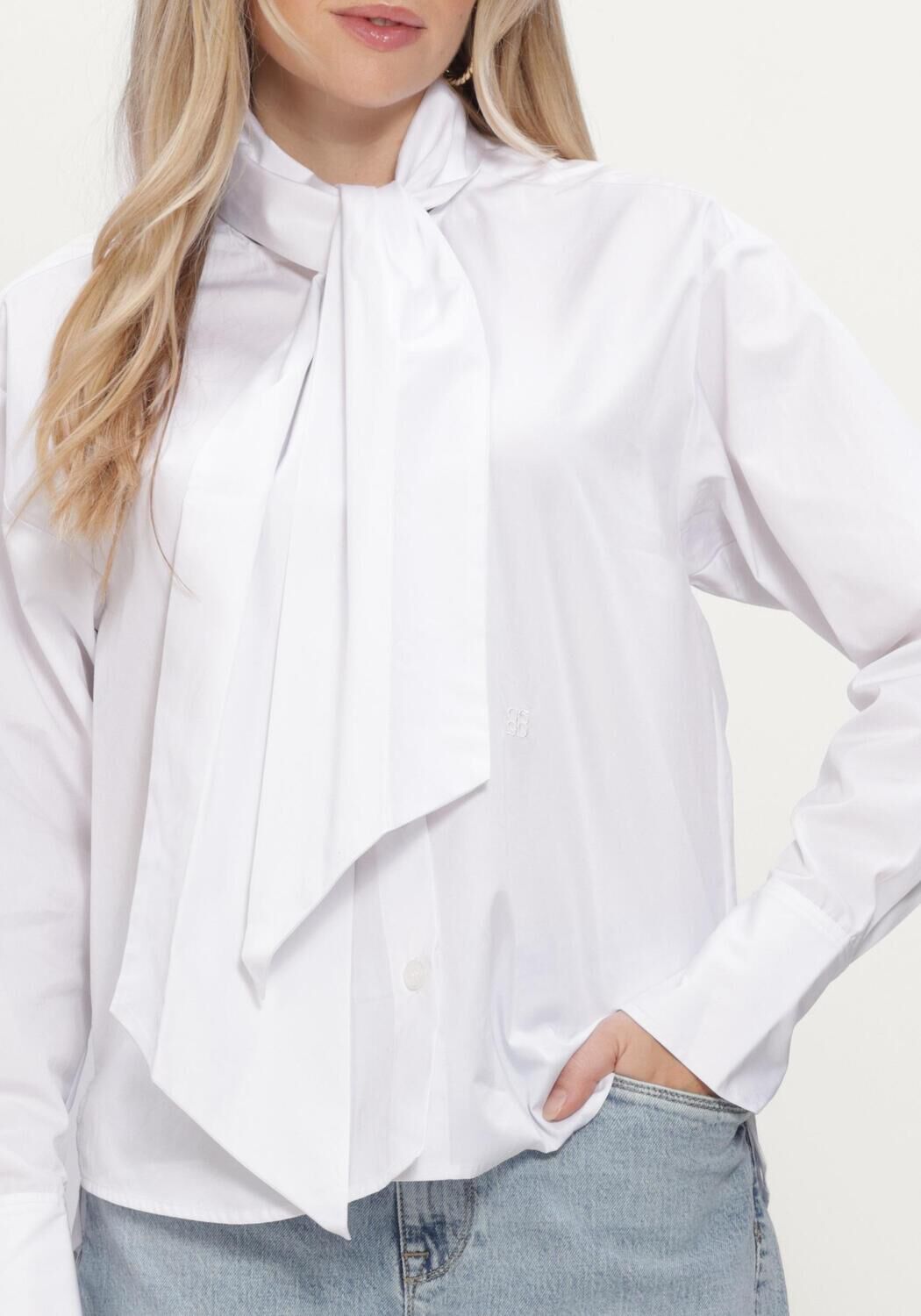 Witte DANTE6 Blouses IVEZ BOW BLOUSE - large