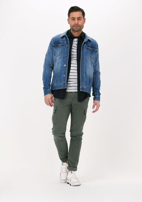 Donkerblauwe PME LEGEND Casual overhemd LONG SLEEVE SHIRT S.JERSEY GARMENT DYE - large