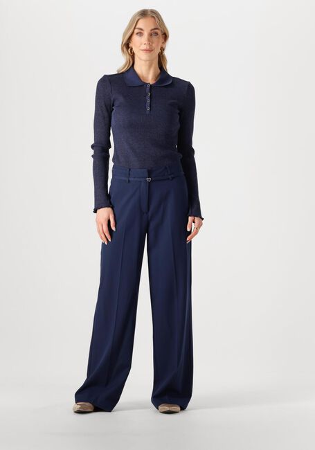 Donkerblauwe FABIENNE CHAPOT Wijde broek NELSAN TROUSERS - large