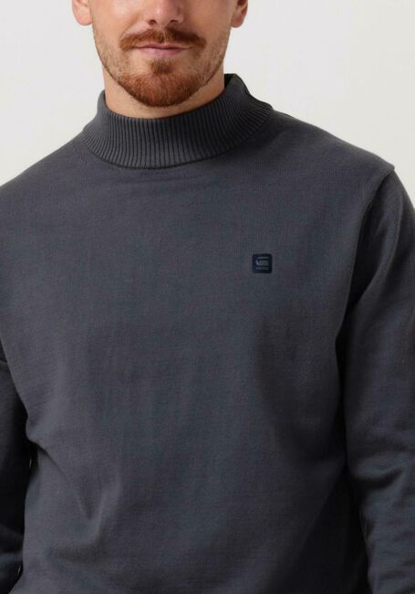 Blauwe G-STAR RAW Trui PREMIUM CORE MOCK KNIT - large