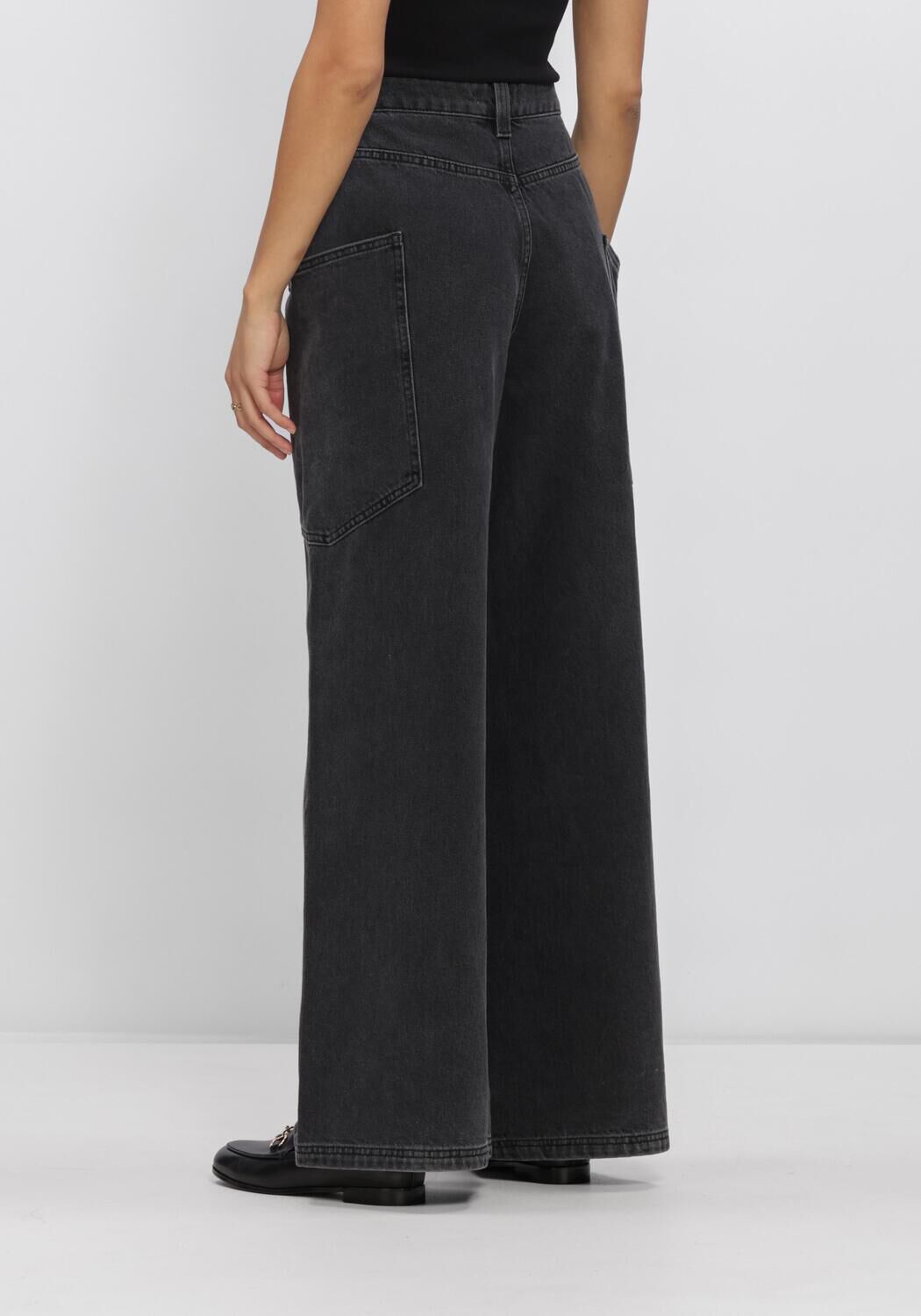 Antraciet HARPER & YVE Wijde broek JOVY-PA - large