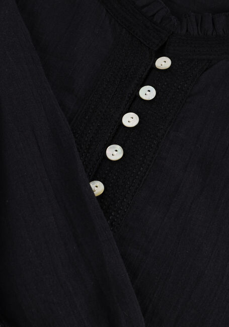 Zwarte RUBY TUESDAY Blouses IREM BLOUSE WITH SMALL PLEATS + BUTTONS PLACKET Zwarte RUBY TUESDAY Blouses IREM BLOUSE WITH SMALL PLEATS + BUTTONS PLACKET - large