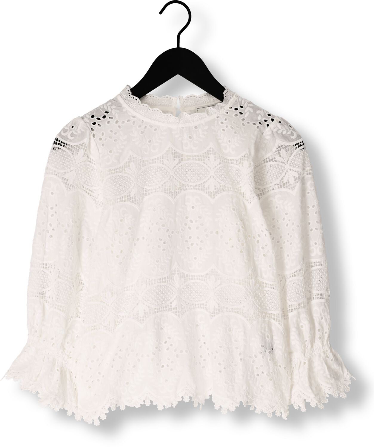 NEO NOIR Dames Blouses Adela Big Embroidery Blouse Wit