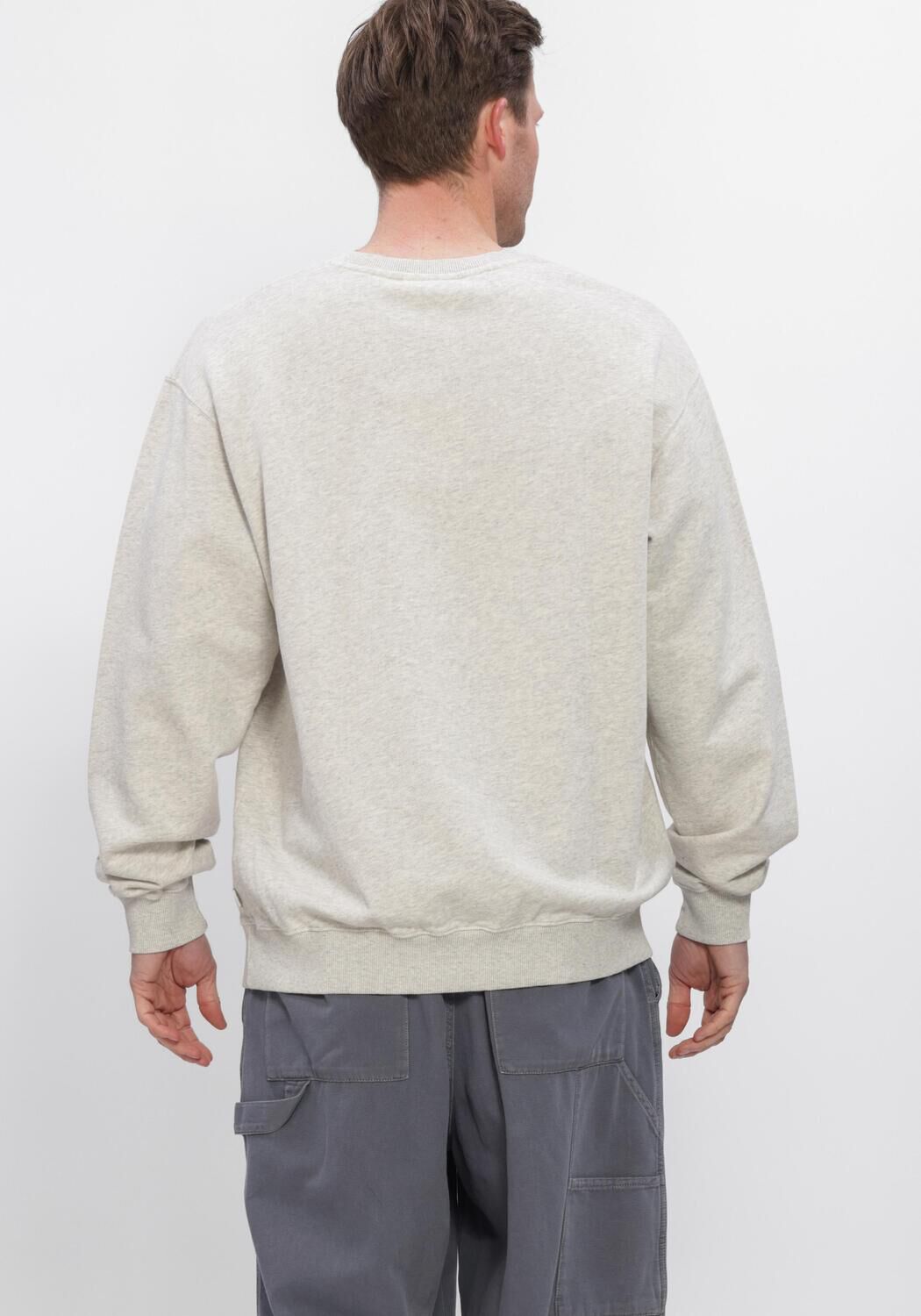 Grijze FOR&Eacute;T Sweater BELLIS SWEATSHIRT - large