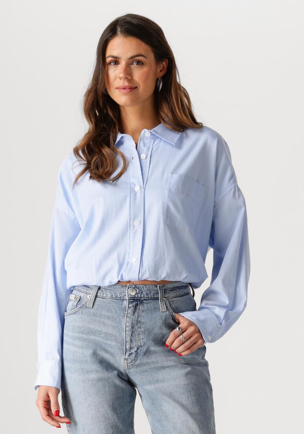 CATWALK JUNKIE Dames Blouses Tuck In Blouse Blauw