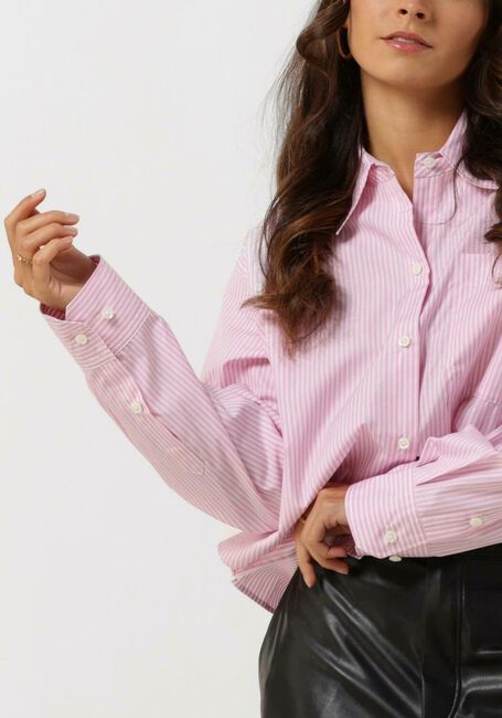 Roze VANILIA Blouses LONDON STRIPE SHIRT - large