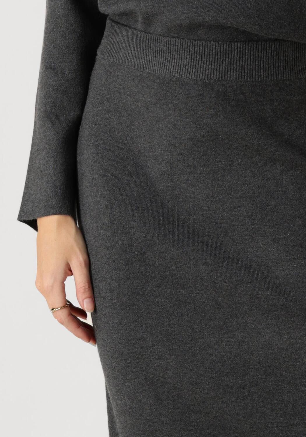OBJECT Dames Rokken Objreynard Hw Knit Skirt Donkergrijs