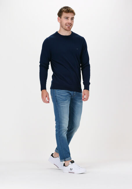 Blauwe CALVIN KLEIN Trui SUPERIOR WOOL CREW NECK SWEATE - large