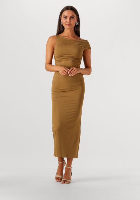Khaki EDITED Midi jurk ROBINIA DRESS - large
