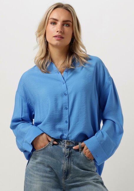 Blauwe MSCH COPENHAGEN Blouses MSCHAUDIA SHIRT - large