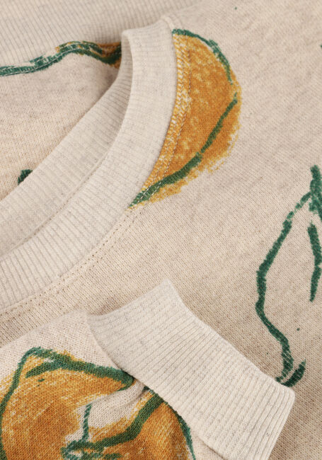 Beige PLAY UP Sweater PRINTED FLEECE SWEATER - large