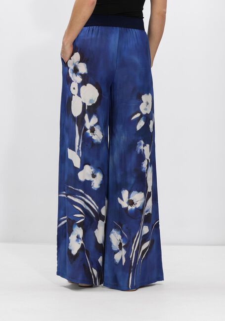 Blauwe CAROLINE BISS Wijde broek 1583 - large