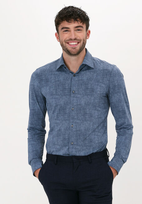 Blauwe BOSS Casual overhemd P-HANK-KENT-214 - large