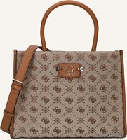 Beige GUESS Handtas NEDA 2 COMP TOTE - medium
