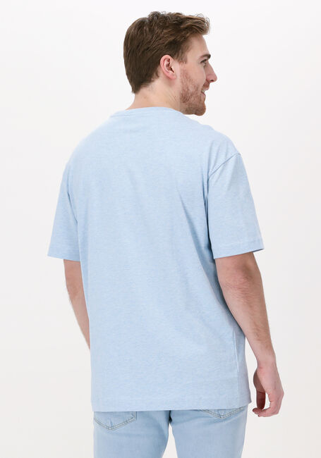 Lichtblauwe SELECTED HOMME T-shirt SLHLOOSEGILMAN220 SS O-NECK TE - large