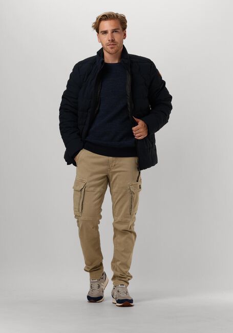 Blauwe PME LEGEND Trui R-NECK COTTON RIB MELEE KNIT Blauwe PME LEGEND Trui R-NECK COTTON RIB MELEE KNIT - large