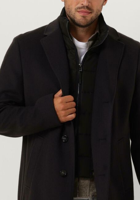 Donkerblauwe BOSS BLACK Mantel H-HYDE-BIB-234 - large
