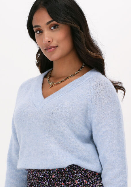 Lichtblauwe SELECTED WOMEN Trui LULU LS KNIT - large