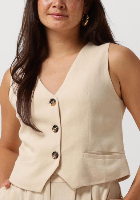 Beige YDENCE Gilet GILET DIANNE - large