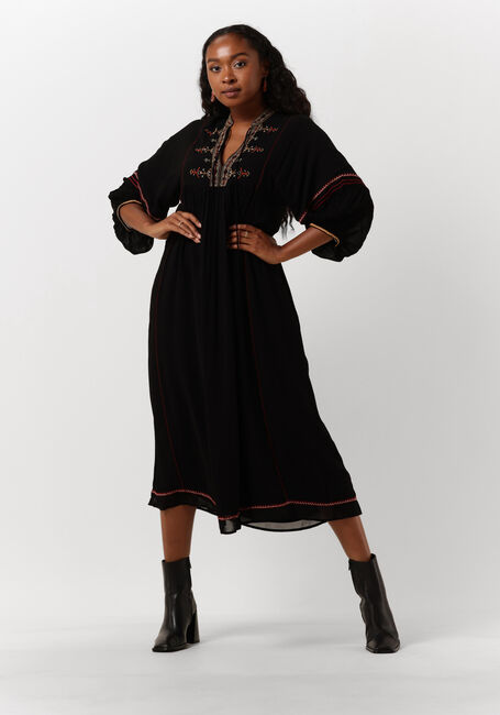 Zwarte VANESSA BRUNO Maxi jurk VERONICA DRESS - large