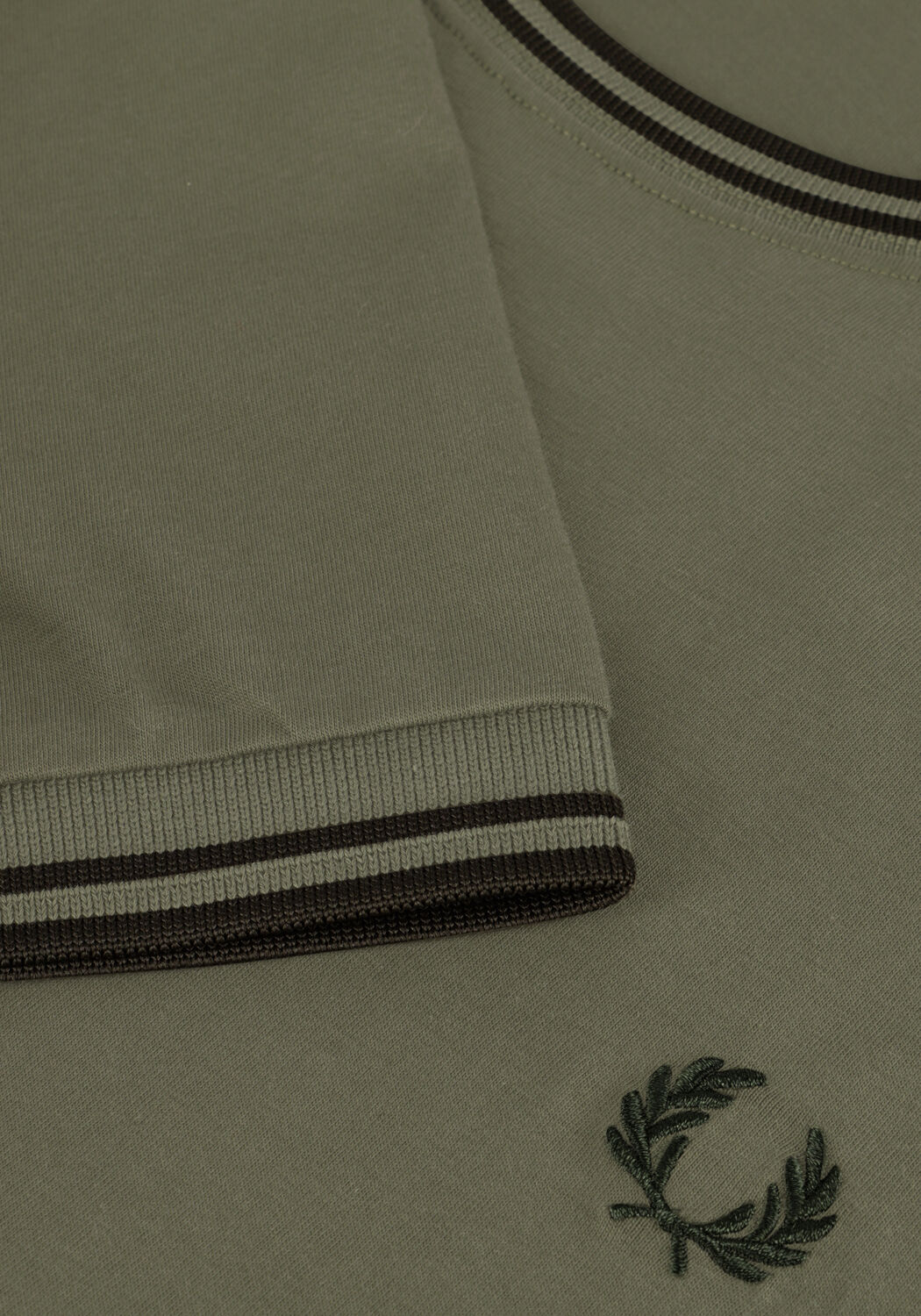 Groene FRED PERRY Polo TWIN TIPPED FRED PERRY SHIRT - large