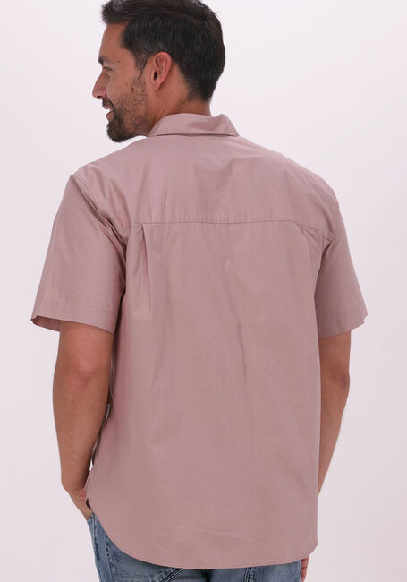 Roze SELECTED HOMME Casual overhemd SLHRELAXBARON SHIRT SS MIX W FAAWN - large