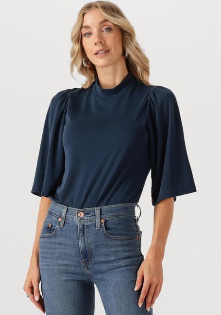 Donkerblauwe MINUS Top KELLI MODAL T-SHIRT - large