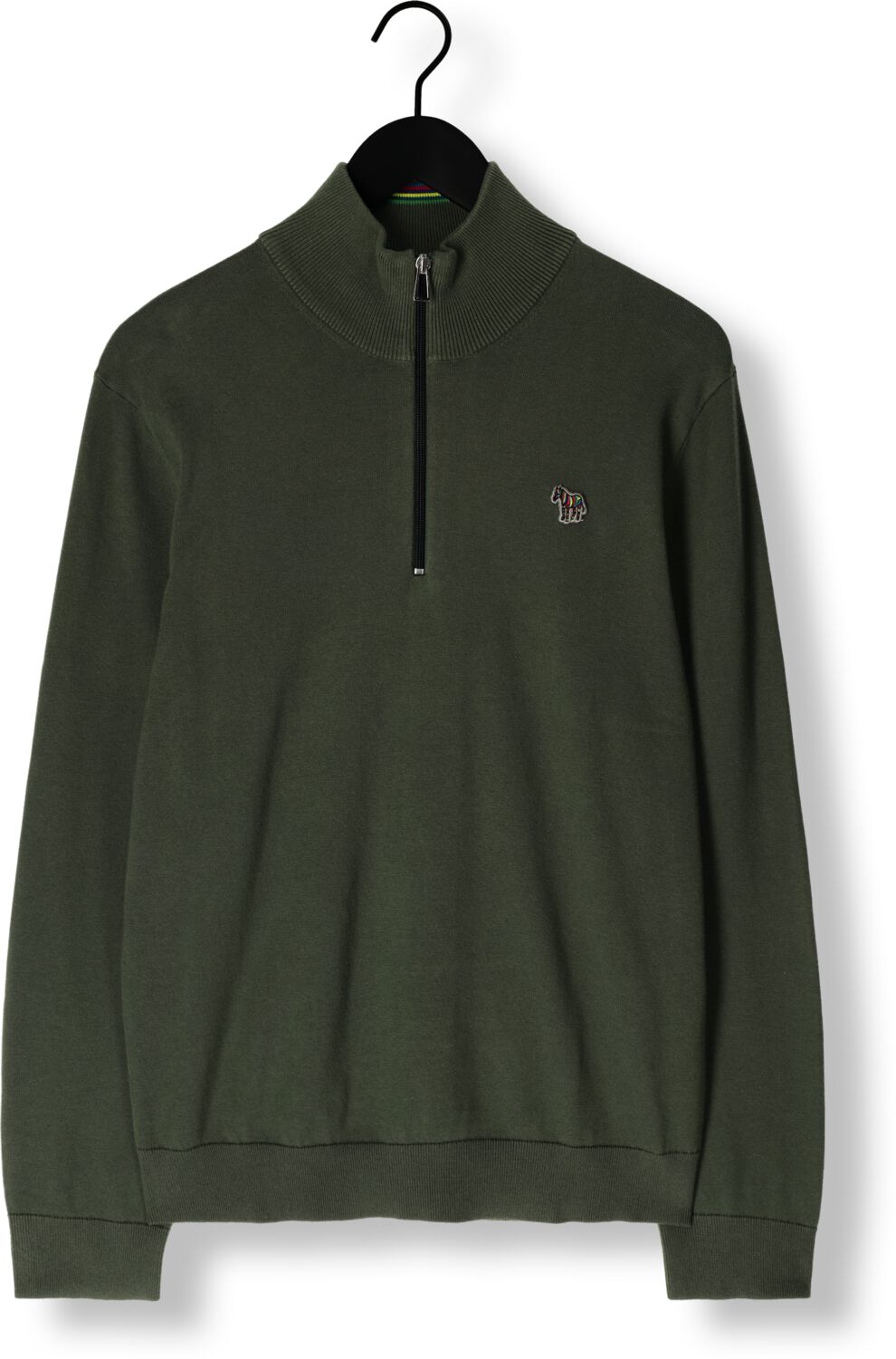 PS PAUL SMITH Heren Truien & Vesten Mens Sweater Zip Neck Zeb Bad Groen