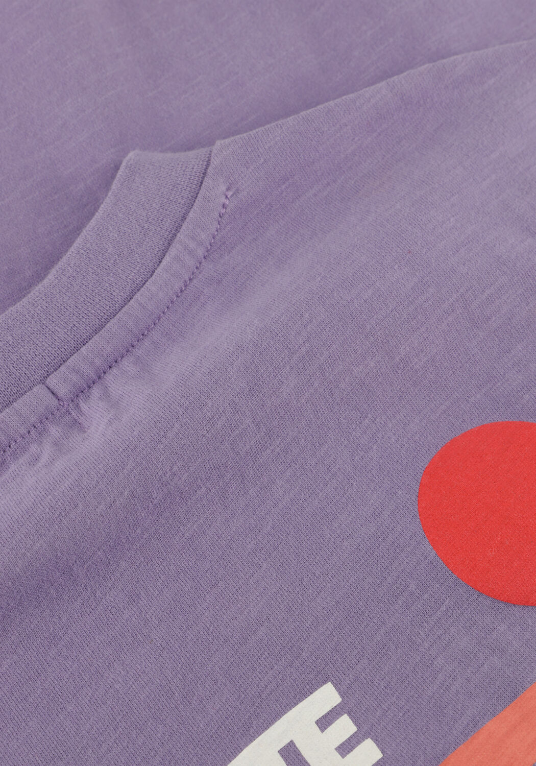 Paarse JENEST T-shirt BEN OVERSIZED T-SHIRT - large