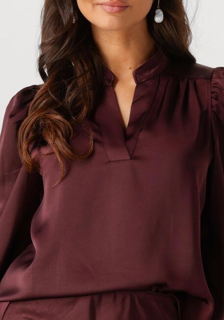 Bordeaux NEO NOIR Blouses ROSSLYN HEAVY SATEEN BLOUSE - large