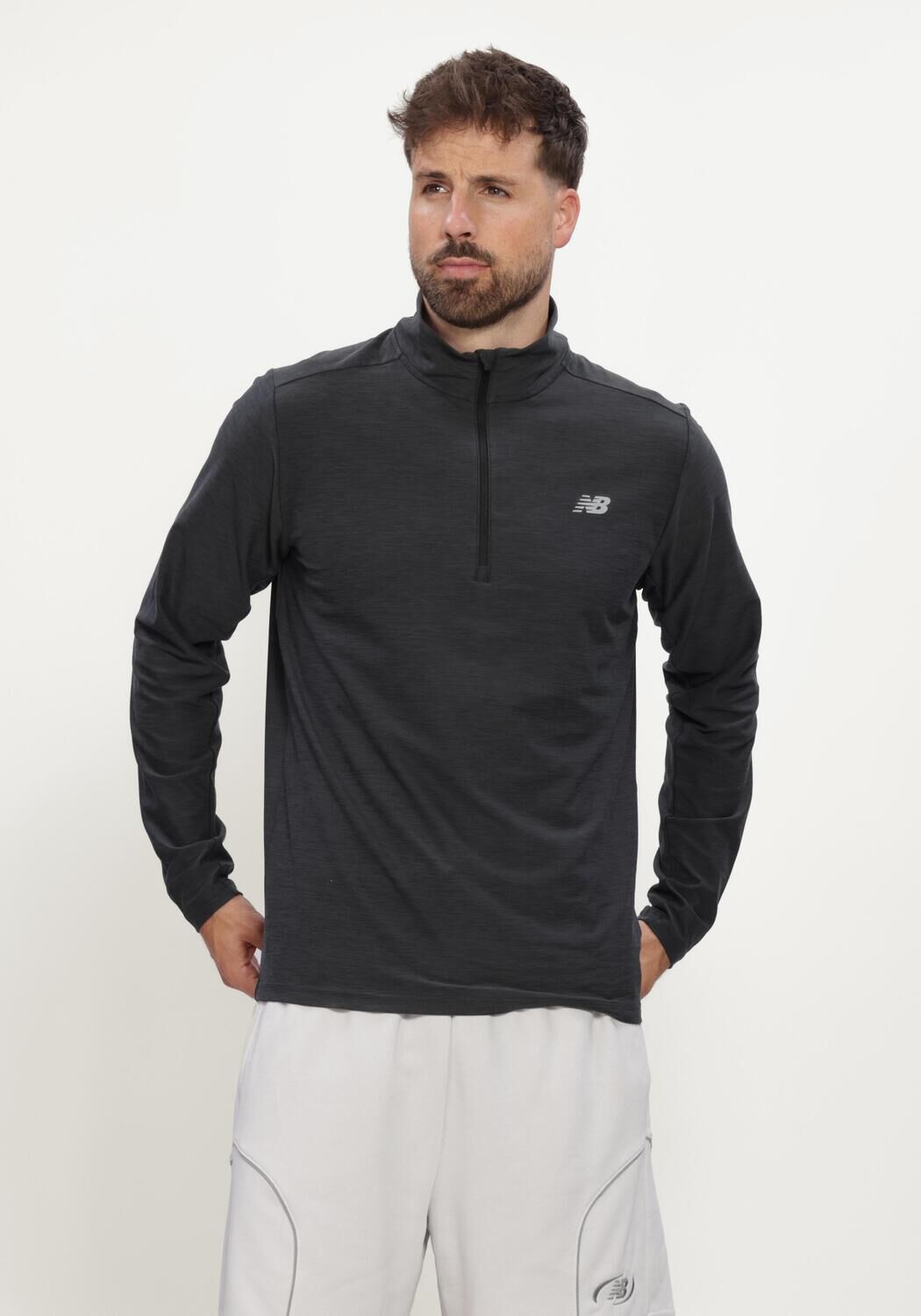 Antraciet NEW BALANCE Sporttruien SPA DYE Q ZP - large