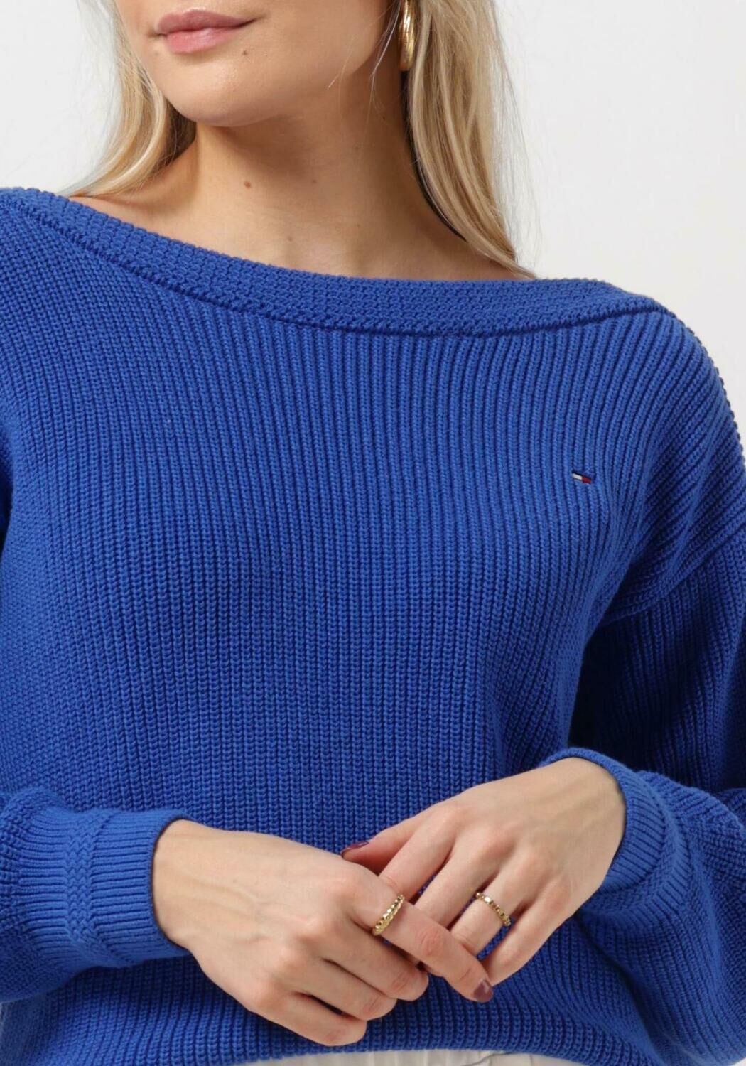 Kobalt blauwe sweater dames 2025