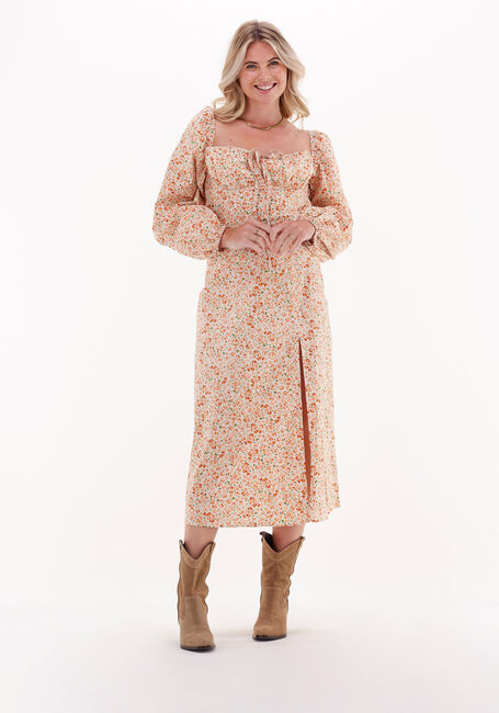 Multi NA-KD Midi jurk CUPS DETAIL COTTON LS MIDI DRESS - large