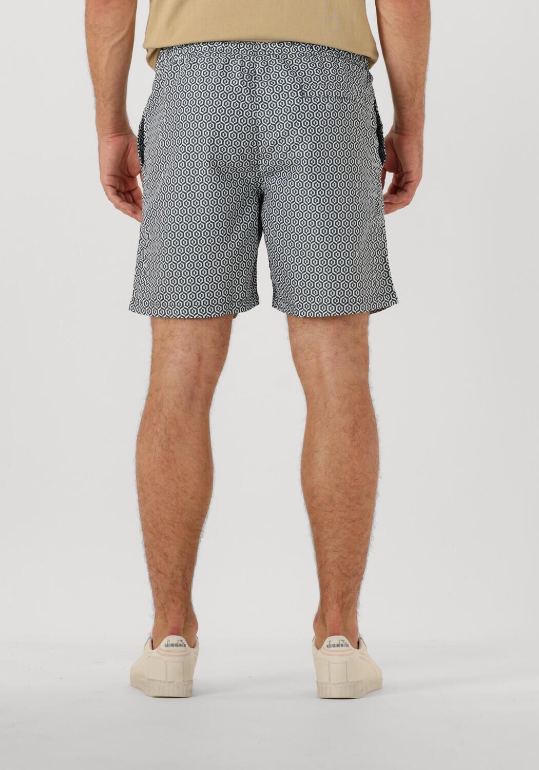 SHIWI Heren Zwembroeken Men Mike Swim Shorts 7 Inch Geo Tile Groen