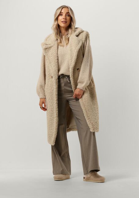 Beige NOTRE-V Gilet TEDDY GILET - large