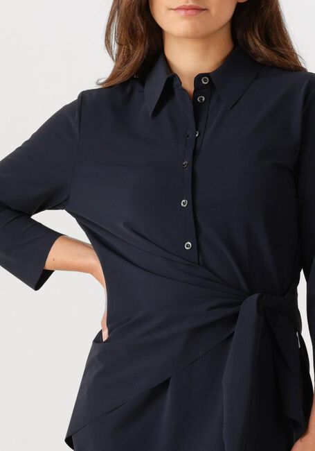 Zwarte PENN & INK Midi jurk DRESS NAVY - large