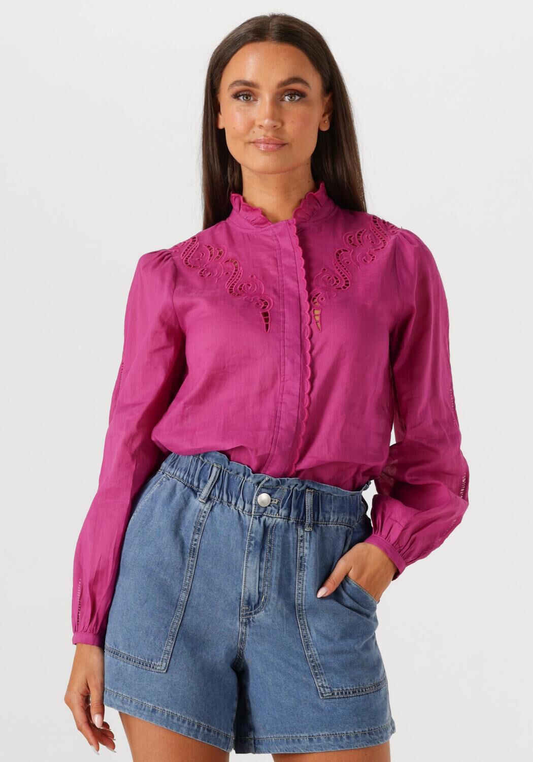 SUNCOO Dames Blouses Leony Fuchsia