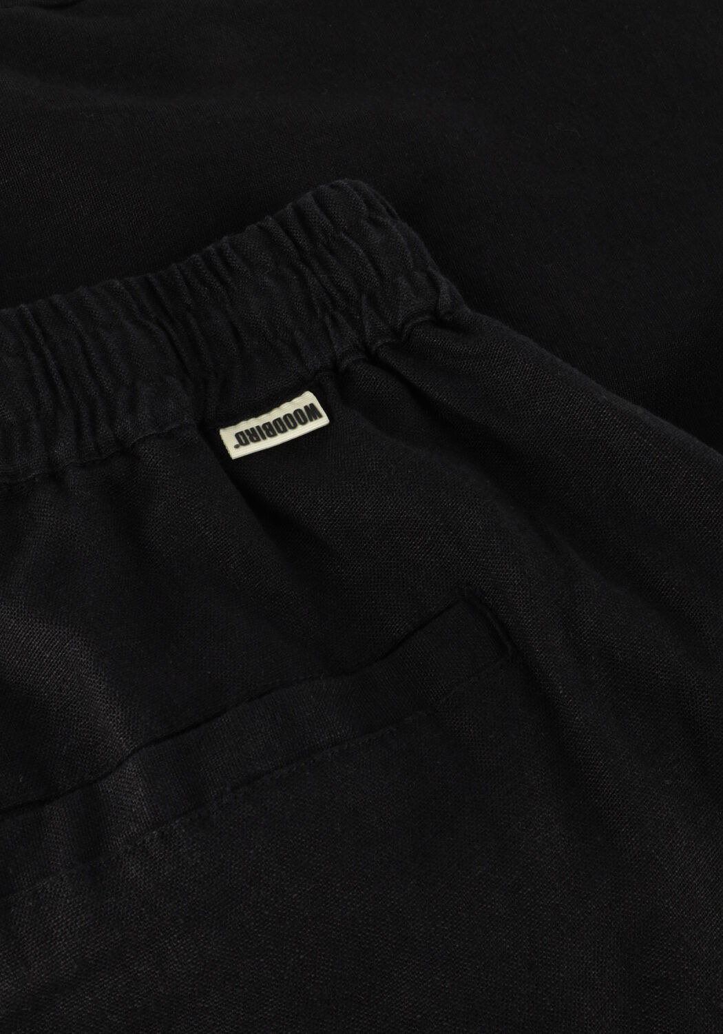 Zwarte WOODBIRD Korte broek WBBOMMY LINEN SHORTS - large