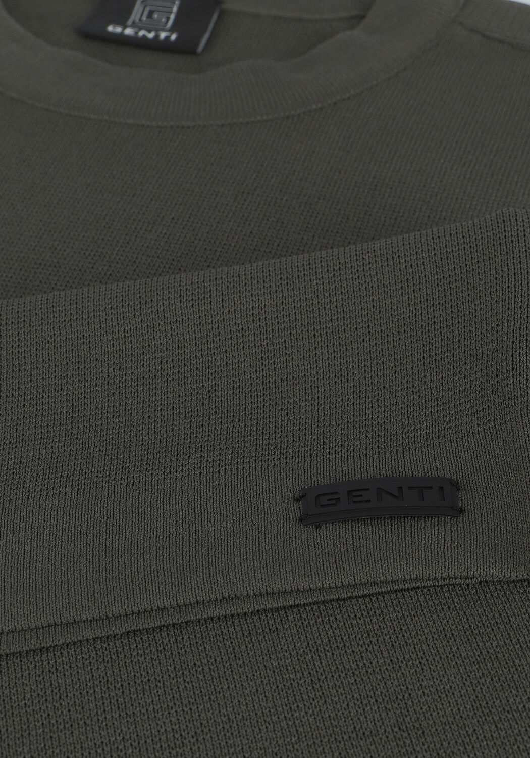 Groene GENTI Trui K4050-3258 - large