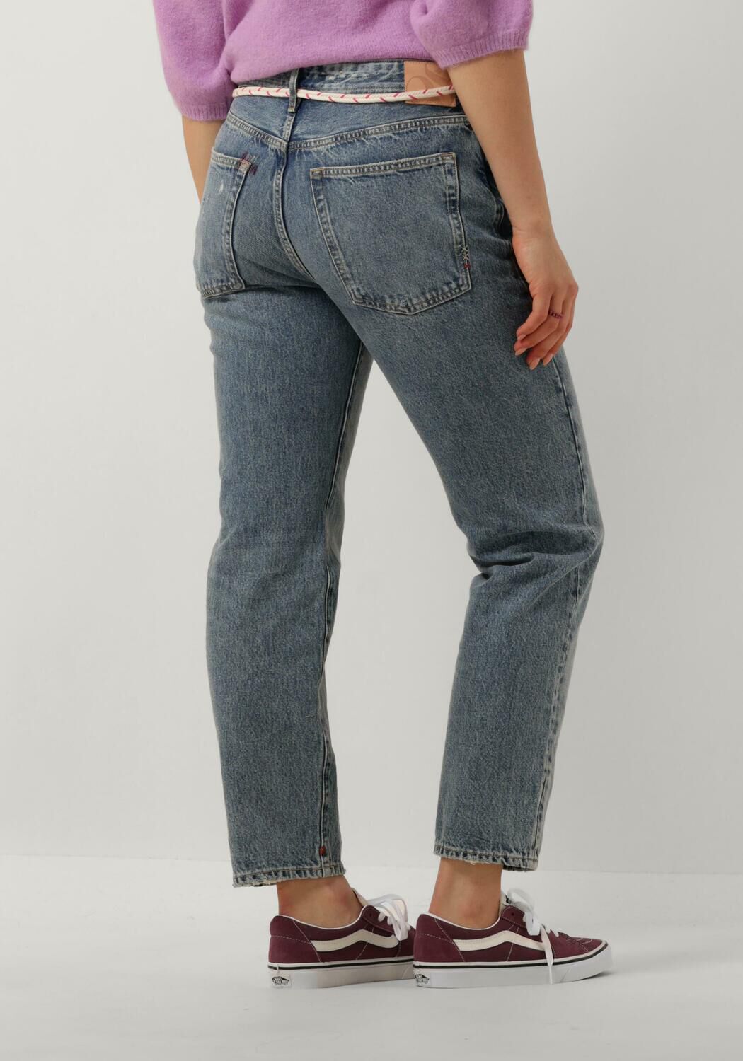 SCOTCH & SODA Dames Jeans The Buzz Slim Boyfriend Jeans All Tied Up Blauw